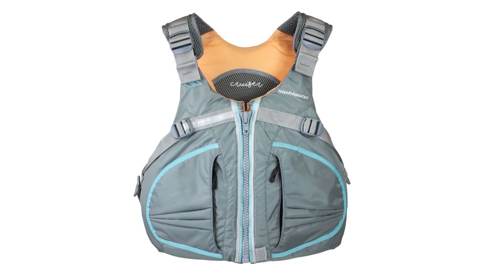 Stohlquist Womens Cruiser PFD, Gray, Plus, Bust 40-46, QF1331061P