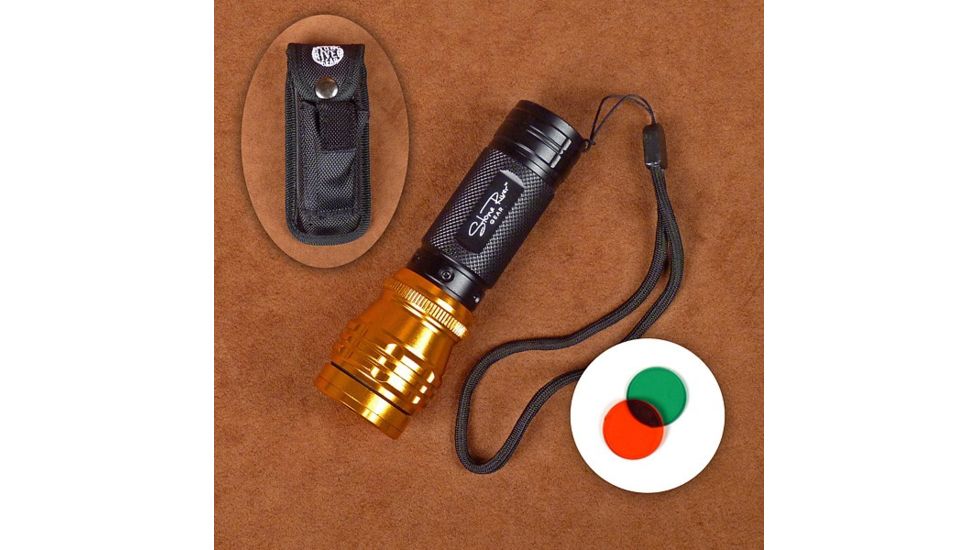 Stone River Gear Adjustable Focusing 3 Position LED High 150 Lumens with Pouch, Black -Orange, 4.5 SRG3TAFS