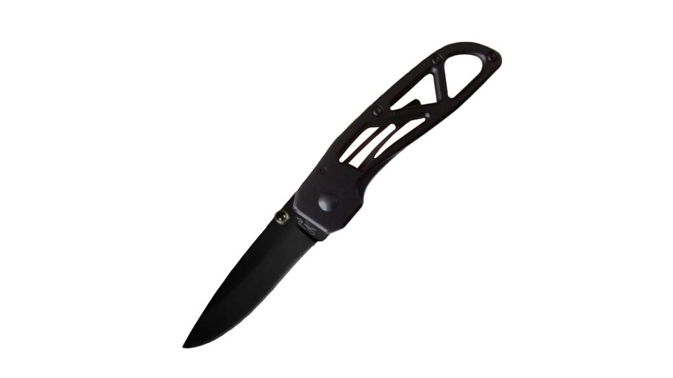 Stone River Gear Ceramic Folding Knife, Lock w/Pocket Clip, Black, 6.5 SRG5BTB