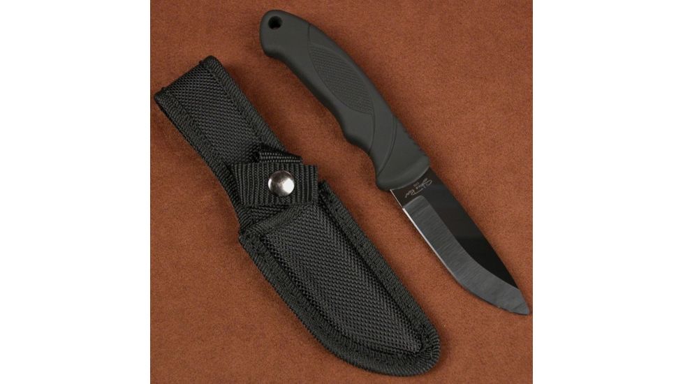 Stone River Gear Ceramic Hunting Knife and Sheath, Black, 7.75 SRG41RCB
