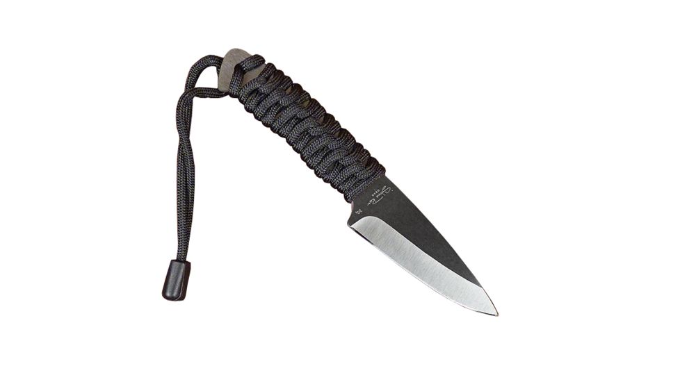 Stone River Gear Ceramic Neck Knife,5in,Black w/Paracord Handle, Kydex Sheath and Bonus Belt Sheath SRG3NCS