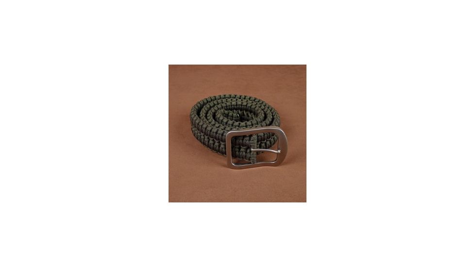 Stone River Gear Paracord Survival Belt, Green, Medium SRG1SBMG