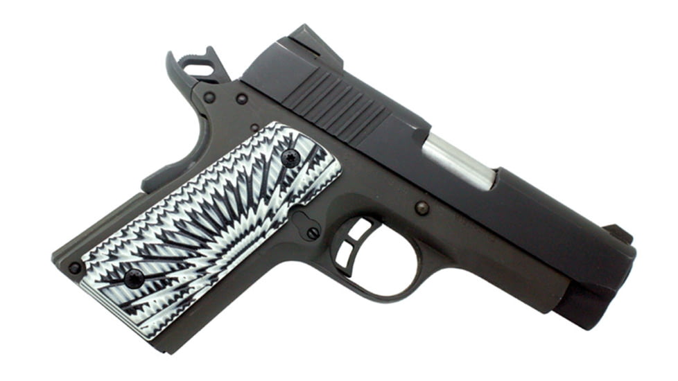Stoner CNC Aggressive Starburst G10 Gun Grips fit 1911 Compact and Springfield EMP, Arctic Camo, 1911 Compact-Slim-Standard, STO-1911C-AS-STD-ARC-SLIM
