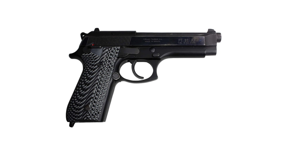 Stoner CNC Beretta 92 Slash and Burn G10 Gun Grips Fits 92FS/96 M9 Series Pistol, Grey Black, STO-BR-B92-SB-GRB