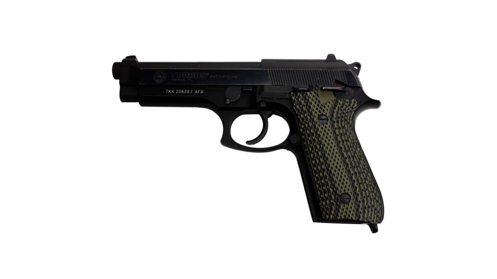 Stoner CNC Beretta 92 Super Aggressive G10 Gun Grips Fits 92FS/96 M9 Series Pistol, OD Green Black, STO-BR-B92-SA-ODG