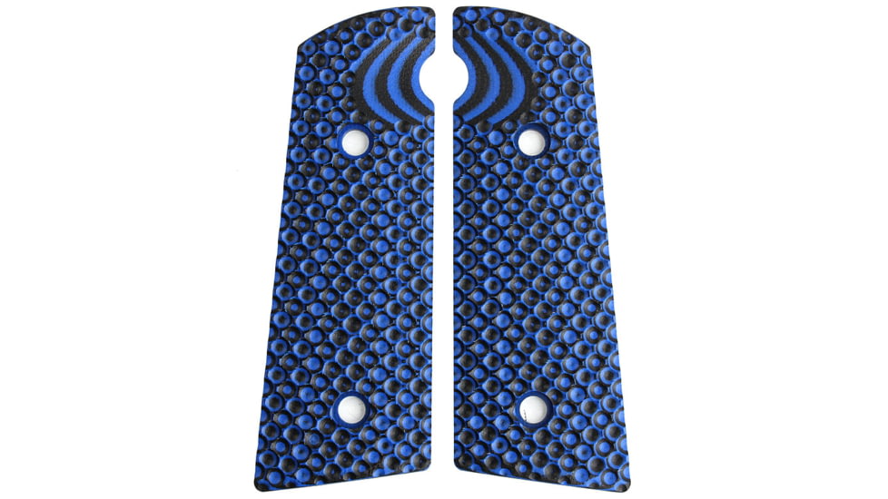 Stoner CNC Hudson H9 Golf Ball G10 Gun Grips Fit H9, Blue Black, STO-HU-GB-BLB