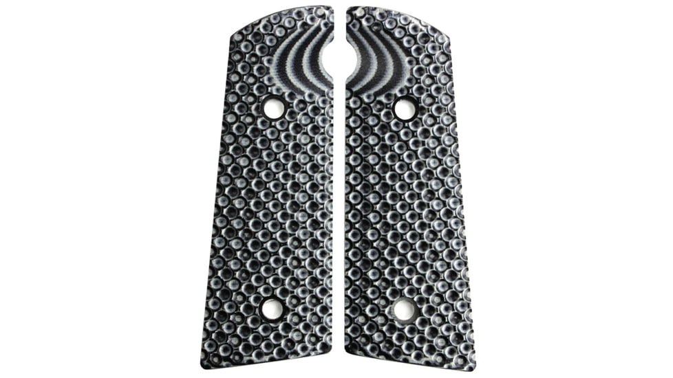 Stoner CNC Hudson H9 Golf Ball G10 Gun Grips Fit H9, Grey Black, STO-HU-GB-GRB