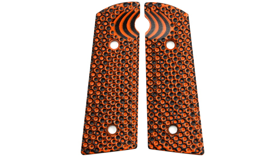 Stoner CNC Hudson H9 Golf Ball G10 Gun Grips Fit H9, Orange Black, STO-HU-GB-ORG