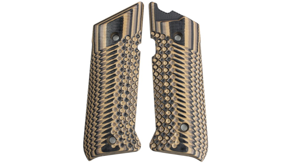 Stoner CNC Ruger Mark IV Target Hunter Standard or Competition G10 Gun Grips Slash and Burn Design Fits Ruger Mark IV Rimfire, Earth Camo, STO-MKIV-SB-ETH