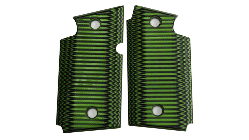 Stoner CNC SIG P238 Gun Grip G10 Super Spine Fits Sig Sauer .380 Auto Pistol, Neon Green, Ambi, STO-P238-SS-AM-NG