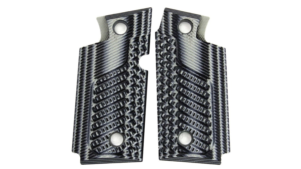 Stoner CNC Springfield Armory 911 .380 ACP Defensive Carry G10 Gun Grips, Grey Black, Ambi, STO-SA .380-DC-AM-GRB