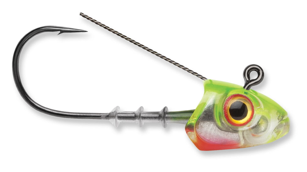 Storm 360GT Searchbait Weedless Jig, Fits 4-1/2in Bodies 1/4 Oz, 4/0 Hook, 2 Pack, Chartreuse Ice, SJG45CI-14WJ