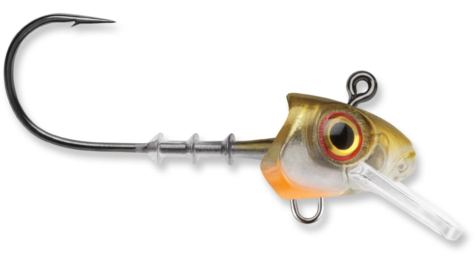 Storm 360GT Swimmer Jig Head, Fits 3.5in Body Length, 1/8oz Jig, #2/0 VMC Coastal Black Hook, Smelt, SJS35SMT-18J