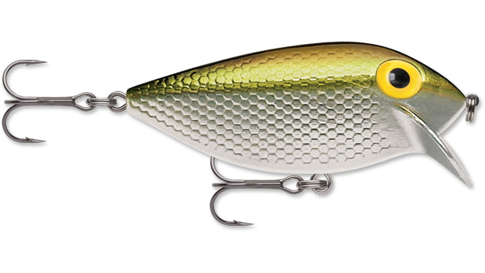 Storm Original Thinfin Shallow Crankbait, Floating, Metallic Silver/Gold, 2 1/2in, 1/5oz, TF06104