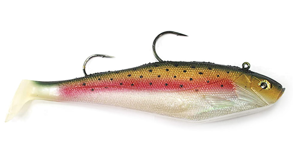Storm WildEye Swim Shad 09 Soft Bait, Rainbow Trout, WSB09RT