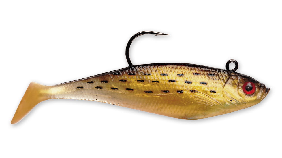 Storm WildEye Swim Shad Swimbaits, 3, 4in, Golden Mullet, WSS04GMU