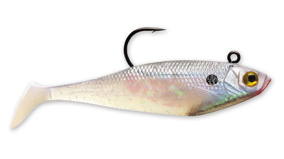 Storm WildEye Swim Shad Swimbaits, 3, 2in, Pearl, WSS02PRL