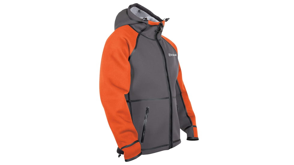 Stormr Typhoon Neoprene Jacket - Mens, Safety Orange/Gray, Extra Large, R215MF-12-XL