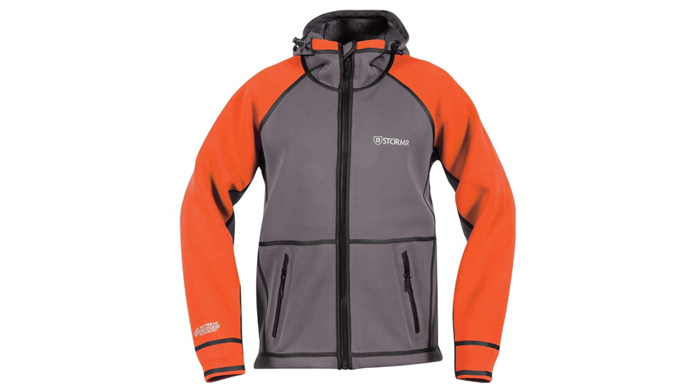 Stormr Typhoon Neoprene Jacket - Mens, Safety Orange/Gray, Extra Large, R215MF-12-XL