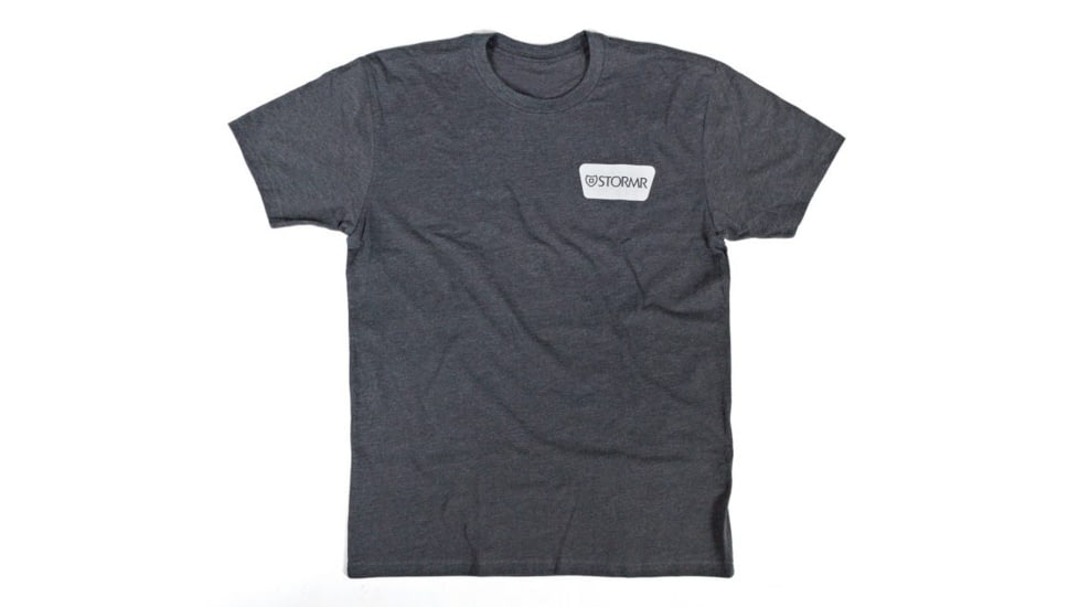 Stormr Wedge Logo T-Shirt, Grey, Large, RT18-02-L