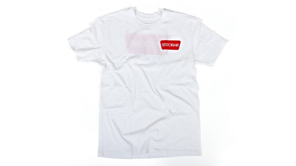 Stormr Wedge Logo T-Shirt, White, Medium, RT18-00-M