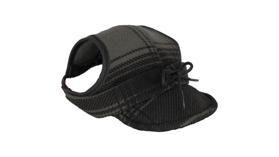 Stormy Kromer Critter Kromer Cap for Dogs &amp; Cats, Gray/Black Plaid, SM, 54800-000040-26G-90E