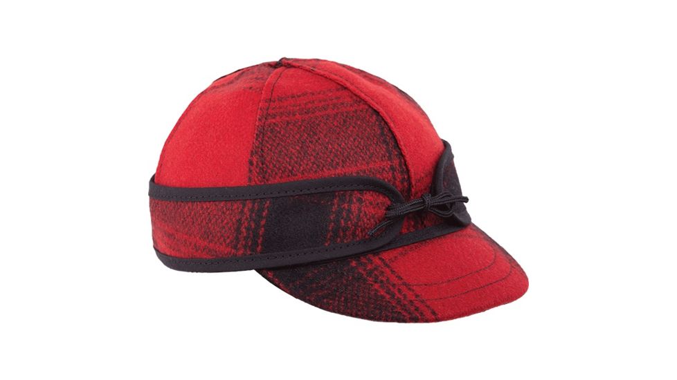 Stormy Kromer Lil' Kromer Cap - Boys, Red/Black Plaid, 6 3/4 Extra Large 50220-000066-260-305