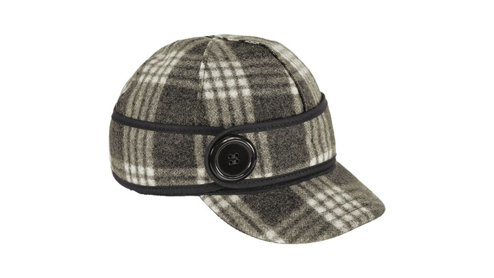 Stormy Kromer The Button Up Cap - Unisex, Char/White Tartan, 6 7/8, 50390-000067-260-032