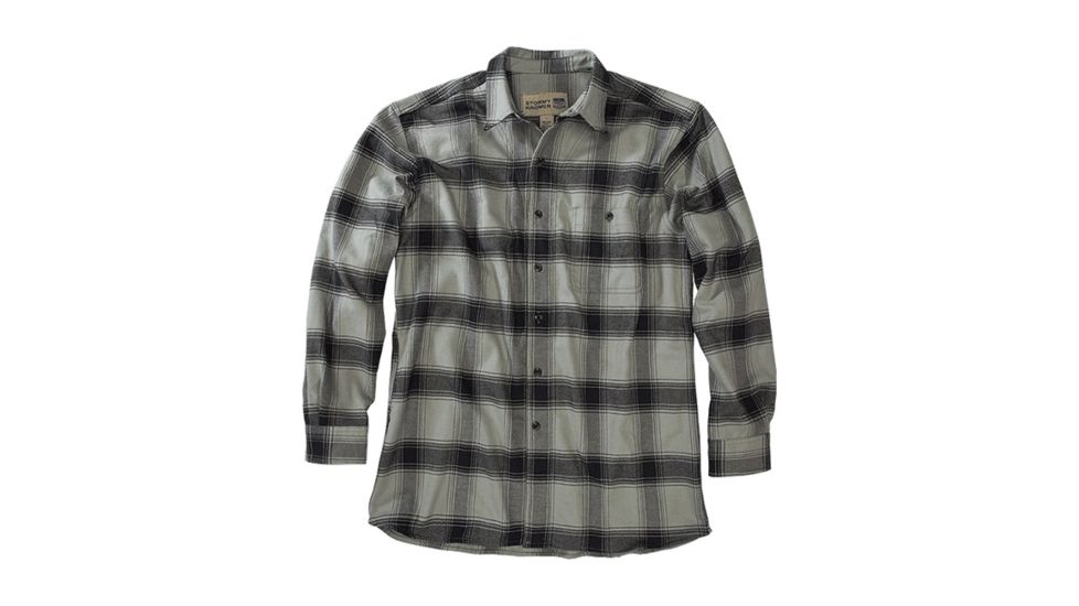Stormy Kromer The Flannel Shirt - Mens, Gray/Black Plaid, Medium 55210-000050-317-90E