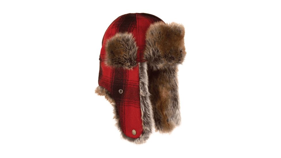 Stormy Kromer The Northwoods Trapper Hat, Red/Black Plaid, Extra Large 51210-000070-260-305
