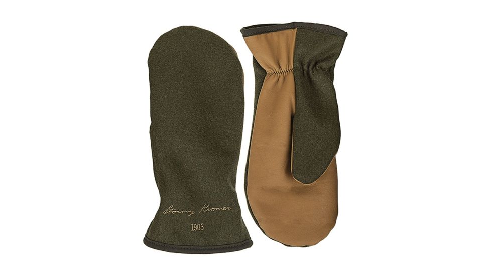 Stormy Kromer Tough Mitts - Mens, Leather/Wool Olive, Medium 51870-000050-260-415