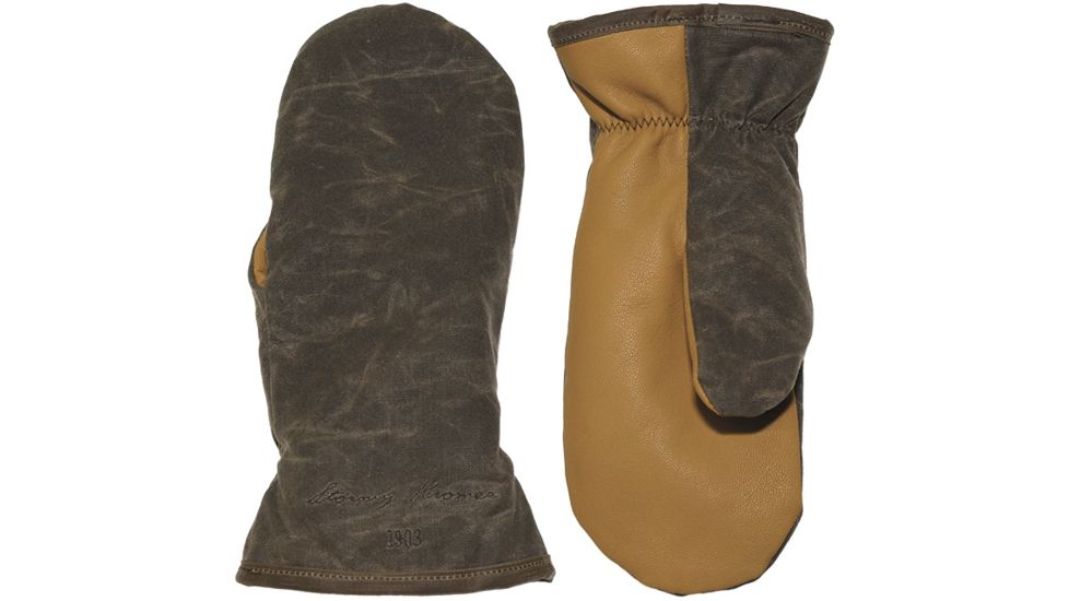 Stormy Kromer Waxed Tough Mitts - Mens, Leather/Wax Dark Oak, Medium 51840-000050-050-80Z