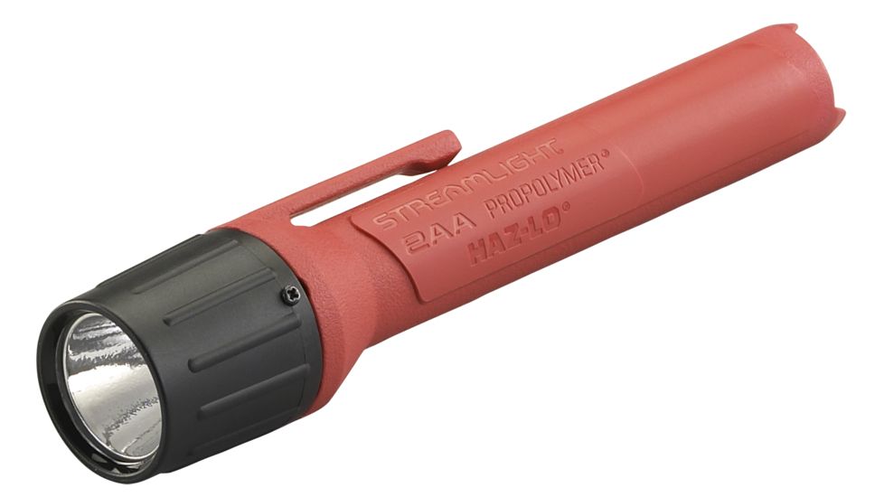 Streamlight 2Aaa Propolymer Haz-Lo Flashlight, Atex Rated, 60 Lumen White Led, 2 X Aaa Battery, Clam Pack, Orange, 66502