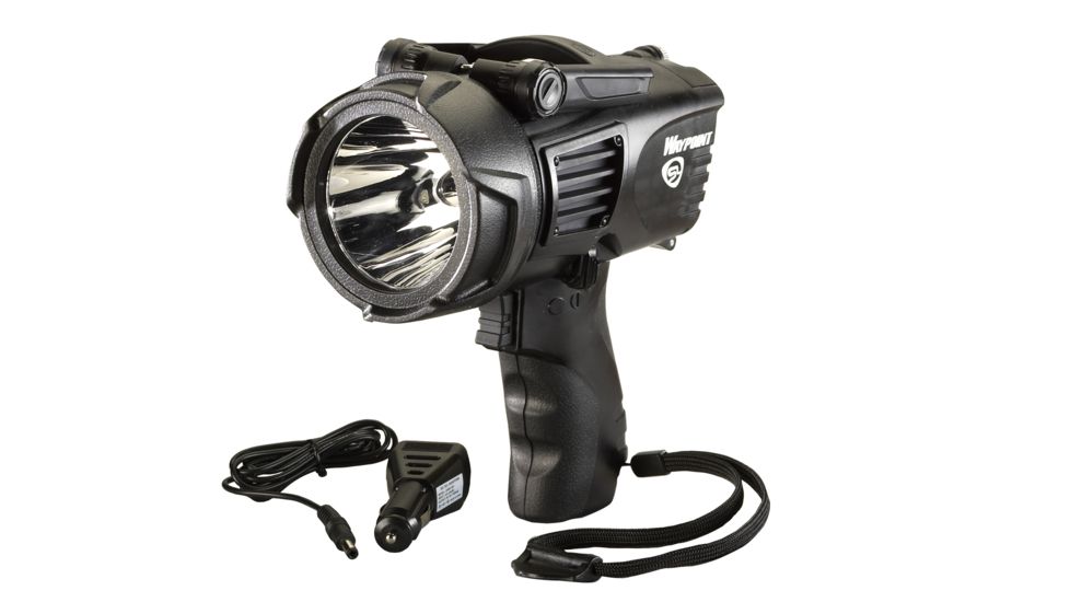 Streamlight WayPoint Spotlight w/ 12V DC Power Cord, Black 44902