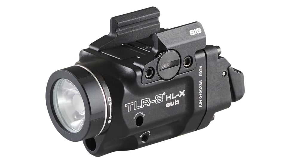 Streamlight TLR-8 HL-X SUB USB SL-B9 Rechargeable 1000 Lumens LED Weapon Light for Sig Sauer P365/XL Closed Rail Systems, with High And Low Switches, USB-C Cord, Multi-Tool, Mounting Kit With Key, Black, 69467