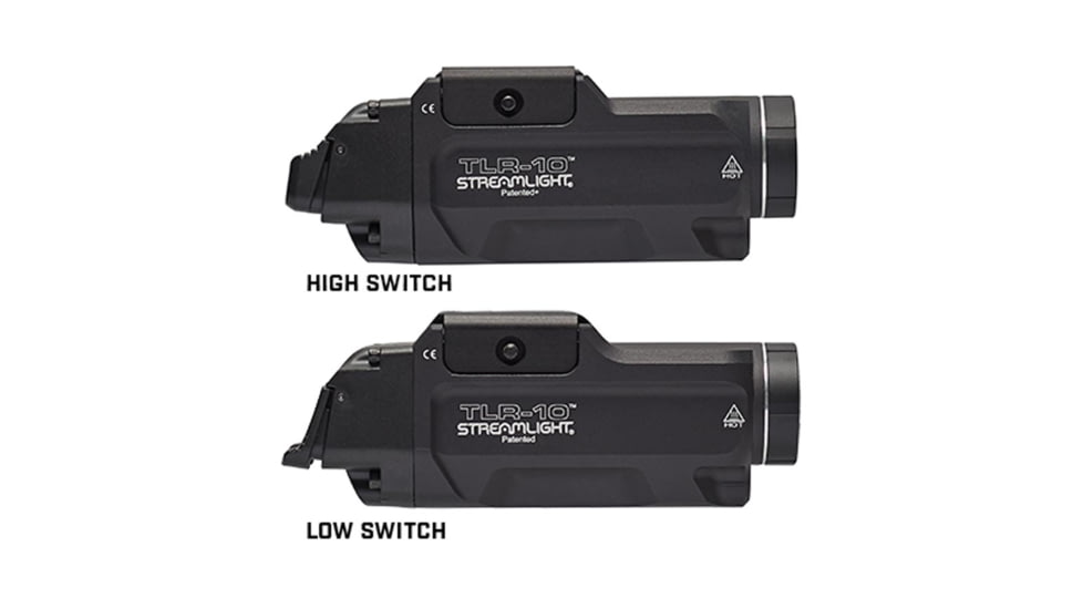 Streamlight 69470 TLR-10 Tactical Weapon Light Handgun 1000 Lumens Black Aluminu