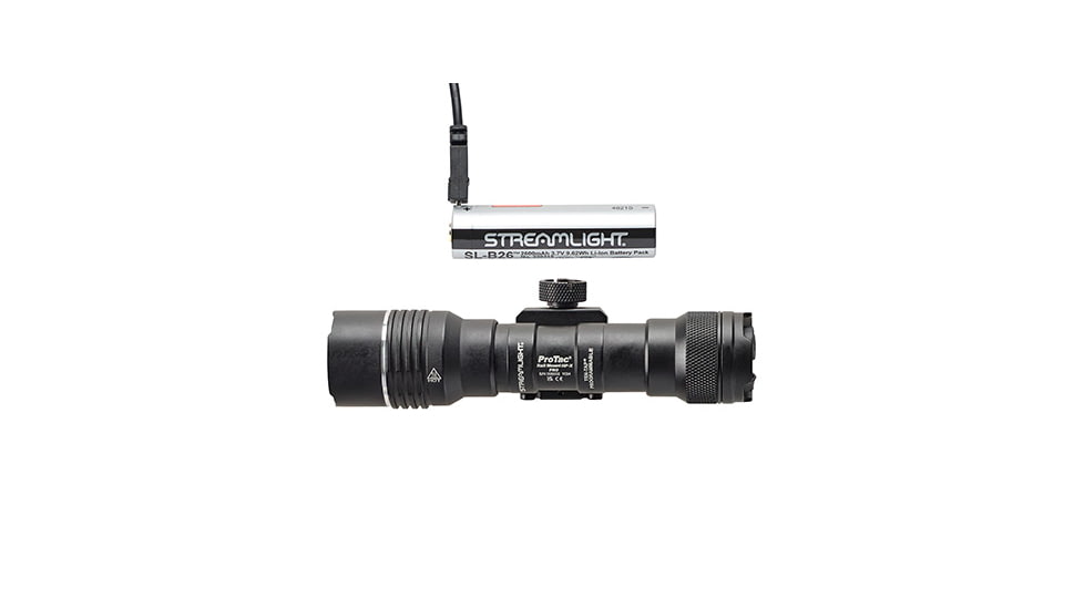 Streamlight ProTac Rail Mount HP-X Pro 800 Lumen Weapon Light, CR123A, with Jack-Cap Tail Cap Switch, M-LOK Mount, Allen Wrench, Black, 89017