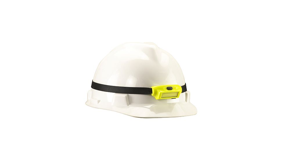 Streamlight Bandit - includes elastic headstrap, rubber hard hat strap, 3M Dual Lock and USB cord -Box, Yellow, 61703
