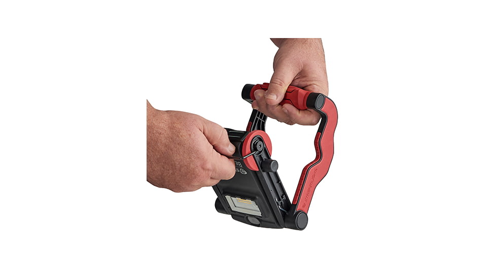 Streamlight BearTrap 360 120V AC Rechargeable Work Light with Rotating Body, Black/Red, 61523