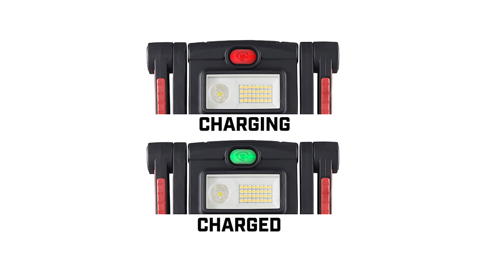 Streamlight BearTrap 360 120V AC Rechargeable Work Light with Rotating Body, Black/Red, 61523
