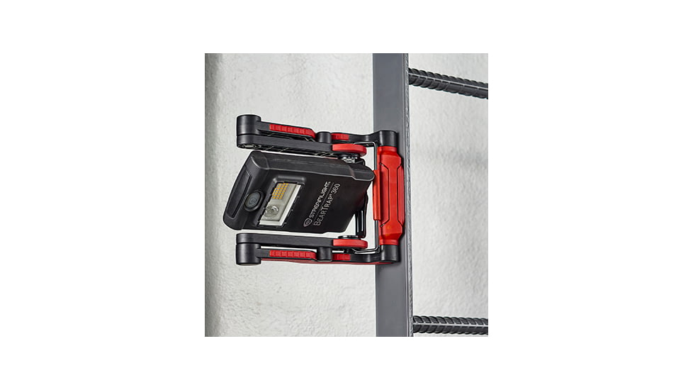 Streamlight BearTrap 360 120V AC Rechargeable Work Light with Rotating Body, Black/Red, 61523