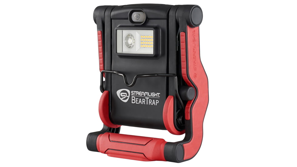 Streamlight BearTrap Multi-Function LED Work Light, Lithium Ion, White, 2000 Lumens, Red/Black, 61520