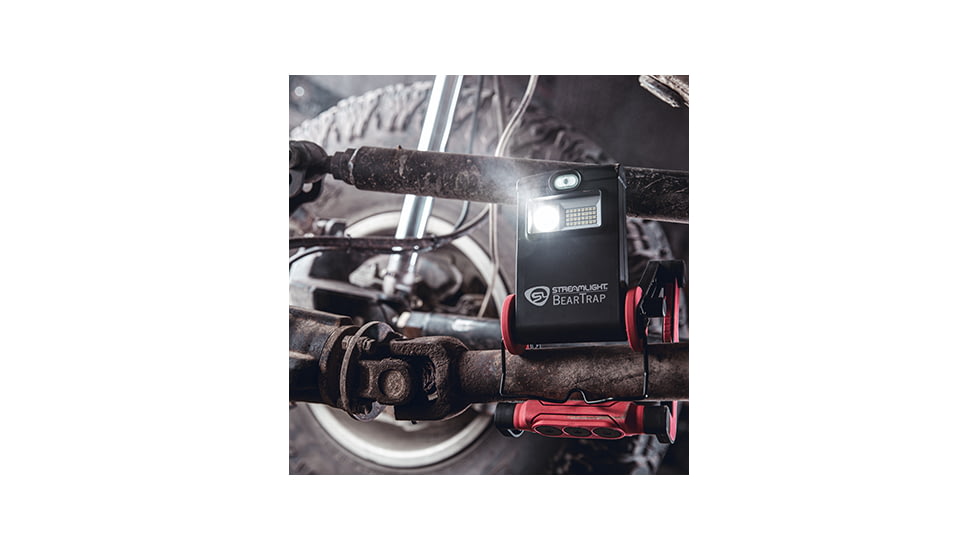 Streamlight BearTrap Multi-Function LED Work Light, Lithium Ion, White, 2000 Lumens, Red/Black, 61520