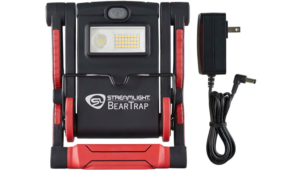 Streamlight BearTrap Multi-Function LED Work Light, Lithium Ion, White, 2000 Lumens, Red/Black, 61520