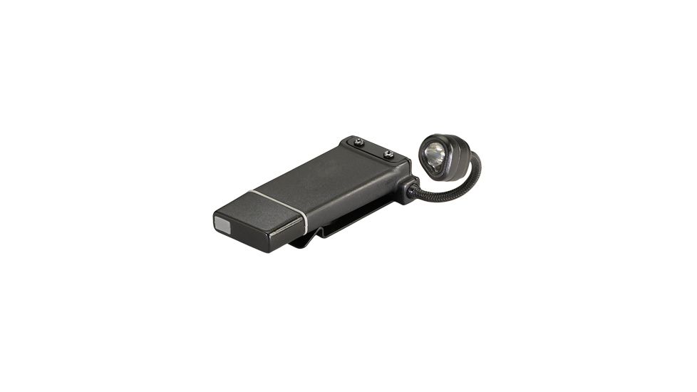 Streamlight ClipMate USB Rechargeable Clip-On Light, Black with White and Red LEDs, USB with 120V AC 61126