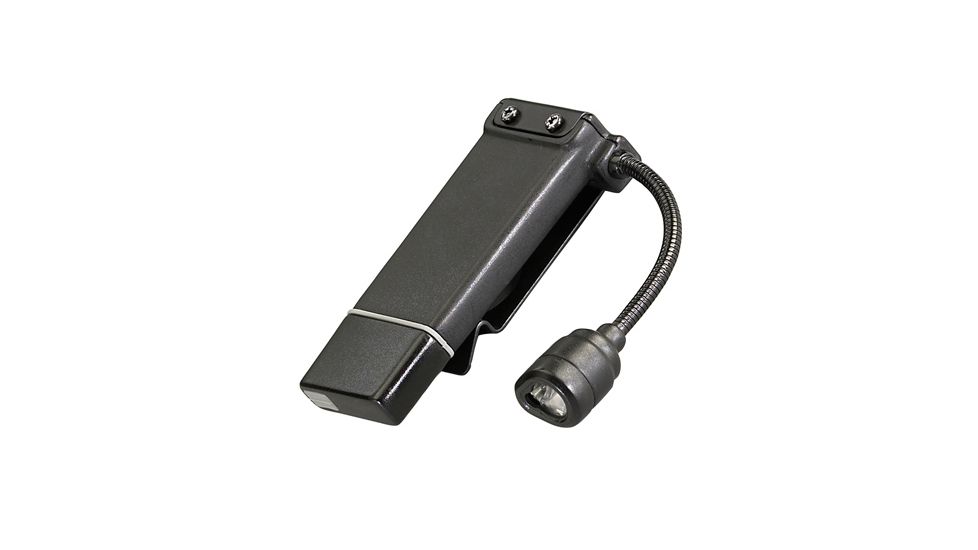 Streamlight ClipMate USB Rechargeable Clip-On Light, Black with White and Red LEDs, USB with 120V AC 61126