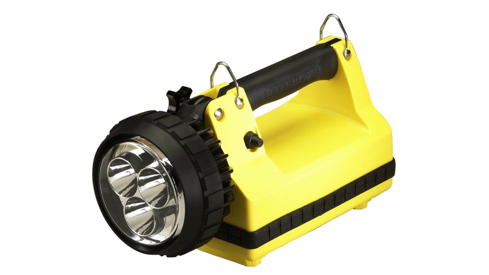Streamlight E-Spot Litebox Rechargeable Lantern Standard System, 540 Lumen Led, 22061 - Iec Type C 230V Ac Charge Cord, 12V Dc Mount Rack, Yellow, 45872