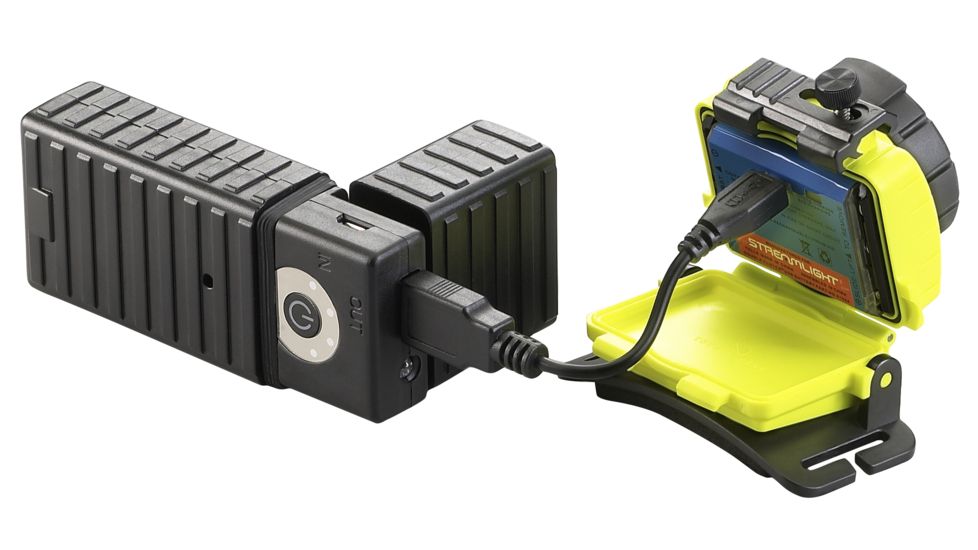 Streamlight EPU-5200 Portable Power Pack with Built in Flashlight, Black 22600