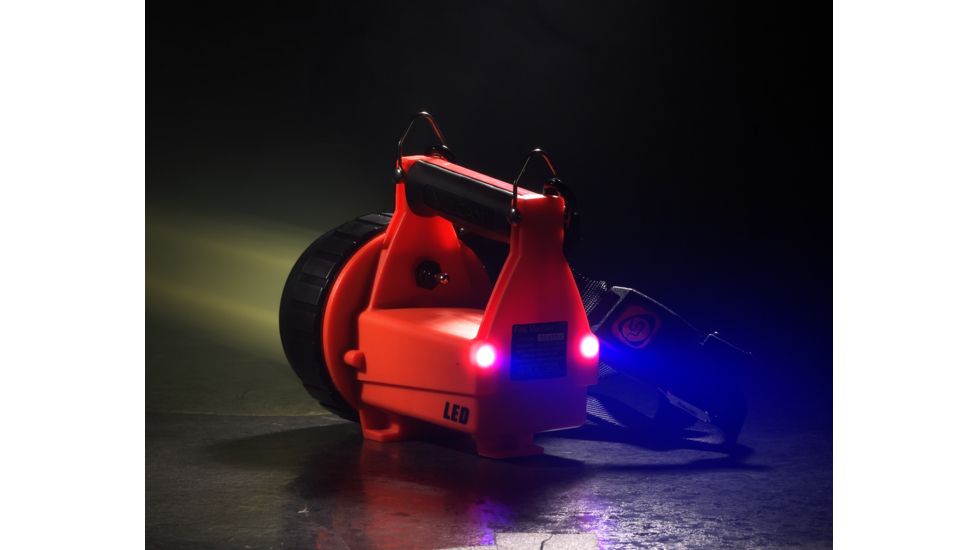 Streamlight Fire Vulcan Rechargeable C4 LED Flashlight, Orange with Vehicle Mount and 12v DC Charger, 44451