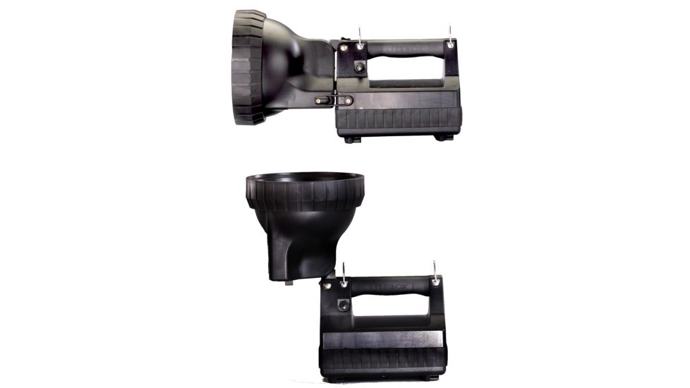 Streamlight H.I.D. LiteBox Searchlight - Rechargeable High Intensity Discharge Flashlight, Standard Charging System w/ 120V AC / 12V DC Charger, Black, 45621
